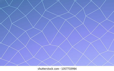 Abstract polygonal mesh template. Decorative design for your idea. Vector illustration. Creative gradient color