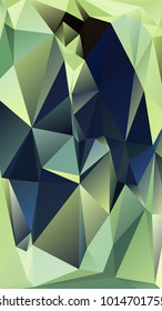 Abstract polygonal mosaic background consisting of triangles of different sizes and colors. Vector illustration in low poly style. Modern geometrical backdrop. Crumpled colorful surface