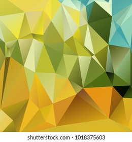 Abstract polygonal mosaic background consisting of triangles of different sizes and colors. Vector illustration in low poly style. Modern geometrical backdrop. Crumpled colorful surface