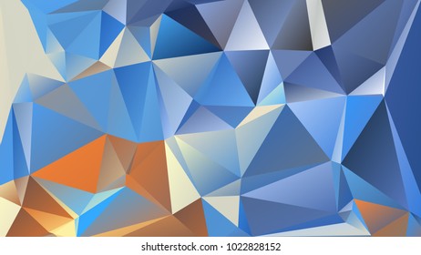 Abstract polygonal mosaic background consisting of triangles of different sizes and colors. Vector illustration in low poly style. Modern geometrical backdrop. Crumpled colorful surface