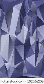Abstract polygonal mosaic background consisting of triangles of different sizes and colors. Vector illustration in low poly style. Modern geometrical backdrop. Crumpled colorful surface