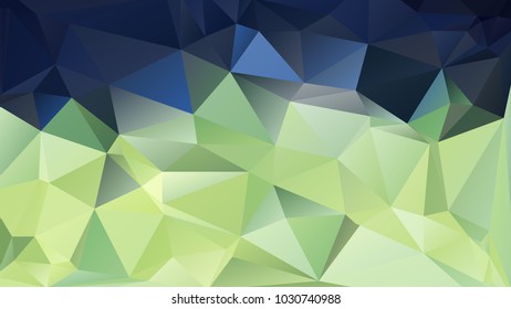 Abstract polygonal mosaic background consisting of triangles of different sizes and colors. Vector illustration in low poly style. Modern geometrical backdrop. Crumpled colorful surface