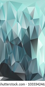 Abstract polygonal mosaic background consisting of triangles of different sizes and colors. Vector illustration in low poly style. Modern geometrical backdrop. Crumpled colorful surface