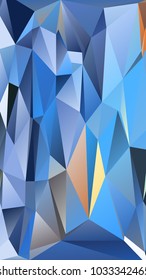 Abstract polygonal mosaic background consisting of triangles of different sizes and colors. Vector illustration in low poly style. Modern geometrical backdrop. Crumpled colorful surface