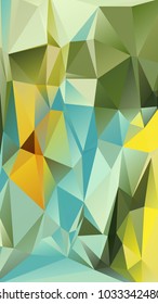 Abstract polygonal mosaic background consisting of triangles of different sizes and colors. Vector illustration in low poly style. Modern geometrical backdrop. Crumpled colorful surface