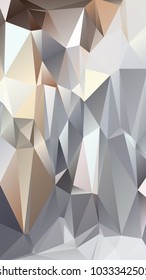 Abstract polygonal mosaic background consisting of triangles of different sizes and colors. Vector illustration in low poly style. Modern geometrical backdrop. Crumpled colorful surface