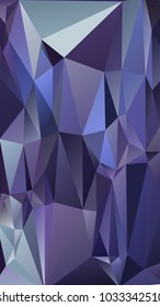 Abstract polygonal mosaic background consisting of triangles of different sizes and colors. Vector illustration in low poly style. Modern geometrical backdrop. Crumpled colorful surface