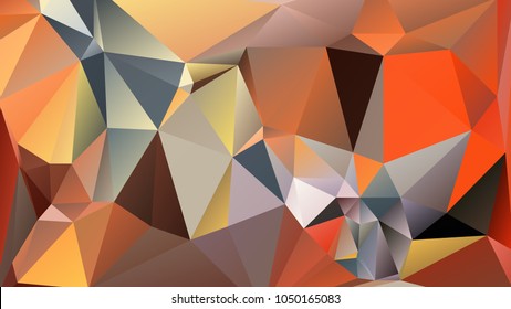 Abstract polygonal mosaic background consisting of triangles of different sizes and colors. Vector illustration in low poly style. Creative geometrical wallpaper. Crumpled colorful surface