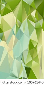 Abstract polygonal mosaic background consisting of triangles of different sizes and colors. Vector illustration in low poly style. Creative geometrical wallpaper. Crumpled colorful surface