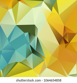 Abstract polygonal mosaic background consisting of triangles of different sizes and colors. Vector illustration in low poly style. Creative geometrical wallpaper. Crumpled colorful surface