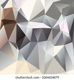 Abstract polygonal mosaic background consisting of triangles of different sizes and colors. Vector illustration in low poly style. Creative geometrical wallpaper. Crumpled colorful surface