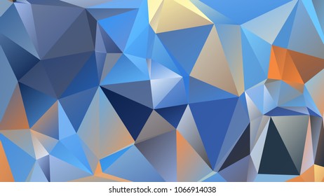 Abstract polygonal mosaic background consisting of triangles of different sizes and colors. Vector illustration in low poly style. Creative geometrical wallpaper. Crumpled colorful surface