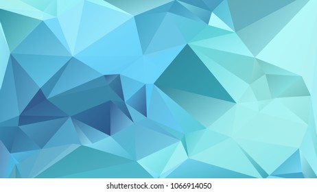 Abstract polygonal mosaic background consisting of triangles of different sizes and colors. Vector illustration in low poly style. Creative geometrical wallpaper. Crumpled colorful surface