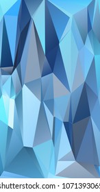 Abstract polygonal mosaic background consisting of triangles of different sizes and colors. Vector illustration in low poly style. Creative geometrical wallpaper. Crumpled colorful surface