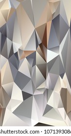 Abstract polygonal mosaic background consisting of triangles of different sizes and colors. Vector illustration in low poly style. Creative geometrical wallpaper. Crumpled colorful surface