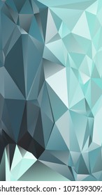 Abstract polygonal mosaic background consisting of triangles of different sizes and colors. Vector illustration in low poly style. Creative geometrical wallpaper. Crumpled colorful surface