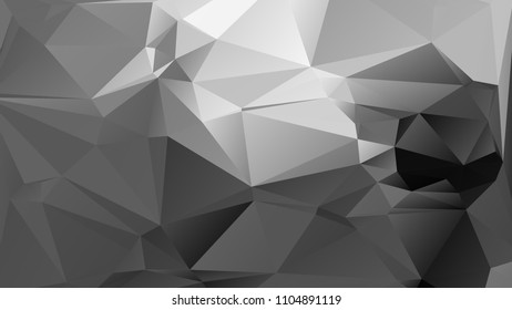 Abstract polygonal mosaic background consisting of triangles of different sizes and colors. Vector illustration in low poly style. Creative geometrical wallpaper. Crumpled colorful surface