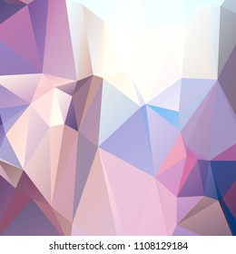 Abstract polygonal mosaic background consisting of triangles of different sizes and colors. Vector illustration in low poly style. Creative geometrical wallpaper. Crumpled colorful surface
