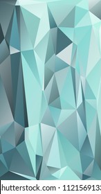 Abstract polygonal mosaic background consisting of triangles of different sizes and colors. Vector illustration in low poly style. Creative geometrical wallpaper. Crumpled colorful surface