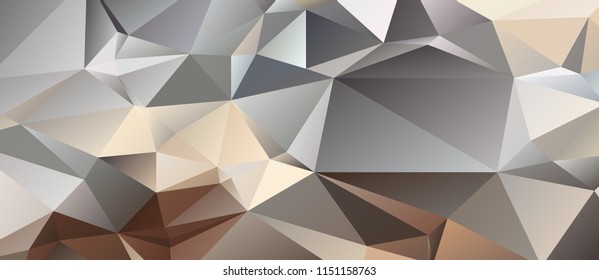 Abstract polygonal mosaic background consisting of triangles of different sizes and colors. Modern geometrical backdrop. Crumpled colorful surface. The image format is suitable for printing on a mug.