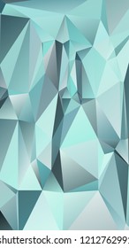 Abstract polygonal mosaic background consisting of triangles of different sizes and colors. Modern geometrical backdrop. Crumpled colorful surface.