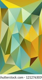 Abstract polygonal mosaic background consisting of triangles of different sizes and colors. Modern geometrical backdrop. Crumpled colorful surface.