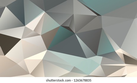 Abstract polygonal mosaic background consisting of triangles of different sizes and colors. Modern geometrical backdrop. Crumpled colorful surface.