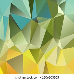 Abstract polygonal mosaic background consisting of triangles of different sizes and colors. Modern geometrical backdrop. Crumpled colorful surface.