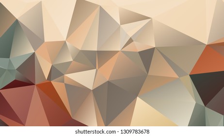 Abstract polygonal mosaic background consisting of triangles of different sizes and colors. Modern geometrical backdrop. Crumpled colorful surface.