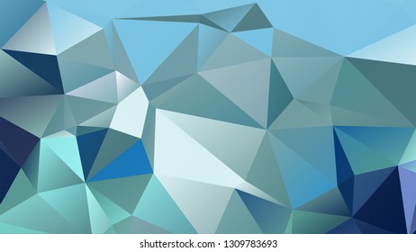 Abstract polygonal mosaic background consisting of triangles of different sizes and colors. Modern geometrical backdrop. Crumpled colorful surface.