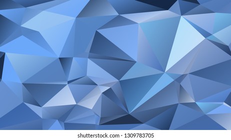 Abstract polygonal mosaic background consisting of triangles of different sizes and colors. Modern geometrical backdrop. Crumpled colorful surface.