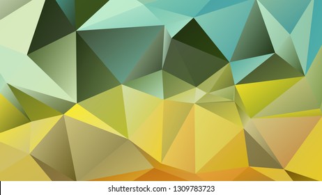 Abstract polygonal mosaic background consisting of triangles of different sizes and colors. Modern geometrical backdrop. Crumpled colorful surface.