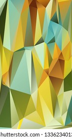 Abstract polygonal mosaic background consisting of triangles of different sizes and colors. Modern geometrical backdrop. Crumpled colorful surface.