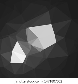 Abstract polygonal mosaic background consisting of triangles of different sizes and colors. Modern geometrical backdrop. Crumpled colorful surface.