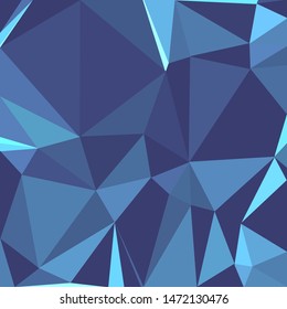 Abstract polygonal mosaic background consisting of triangles of different sizes and colors. Modern geometrical backdrop. Crumpled colorful surface.