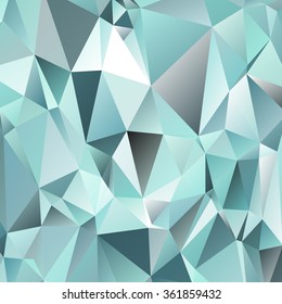 Abstract polygonal mosaic background consisting of triangles of different sizes and colors. Vector illustration in low poly style