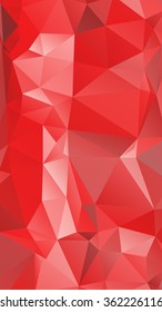 Abstract polygonal mosaic background consisting of triangles of different sizes and colors. Vector illustration in low poly style