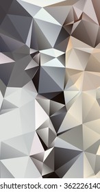 Abstract polygonal mosaic background consisting of triangles of different sizes and colors. Vector illustration in low poly style