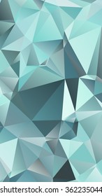 Abstract polygonal mosaic background consisting of triangles of different sizes and colors. Vector illustration in low poly style