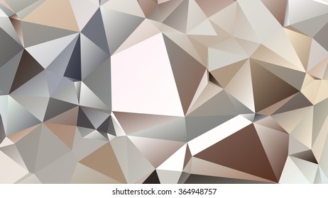 Abstract polygonal mosaic background consisting of triangles of different sizes and colors. Vector illustration in low poly style