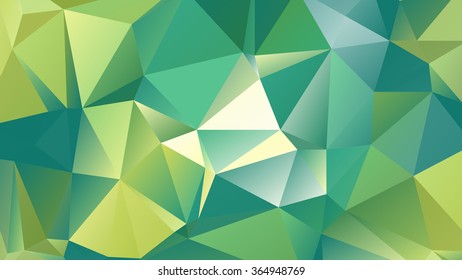 Abstract polygonal mosaic background consisting of triangles of different sizes and colors. Vector illustration in low poly style