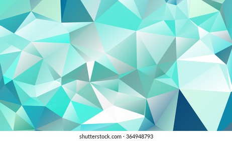 Abstract polygonal mosaic background consisting of triangles of different sizes and colors. Vector illustration in low poly style