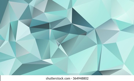 Abstract polygonal mosaic background consisting of triangles of different sizes and colors. Vector illustration in low poly style