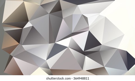 Abstract polygonal mosaic background consisting of triangles of different sizes and colors. Vector illustration in low poly style