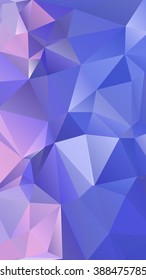 Abstract polygonal mosaic background consisting of triangles of different sizes and colors. Vector illustration in low poly style
