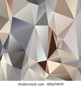 Fondo abstracto de mosaico poligonal compuesto por triángulos de diferentes tamaños y colores. Ilustración vectorial en estilo de polo bajo