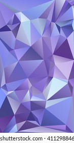 Abstract polygonal mosaic background consisting of triangles of different sizes and colors. Vector illustration in low poly style