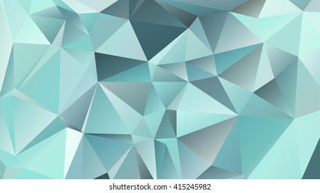 Abstract polygonal mosaic background consisting of triangles of different sizes and colors. Vector illustration in low poly style