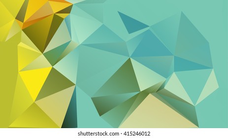 Abstract polygonal mosaic background consisting of triangles of different sizes and colors. Vector illustration in low poly style