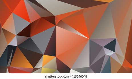 Abstract polygonal mosaic background consisting of triangles of different sizes and colors. Vector illustration in low poly style